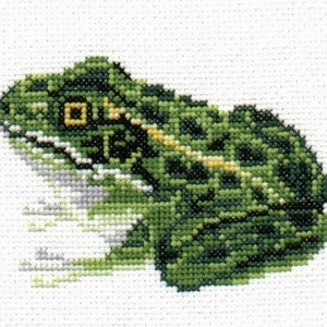 Leopard Frog cross stitch chart PDF