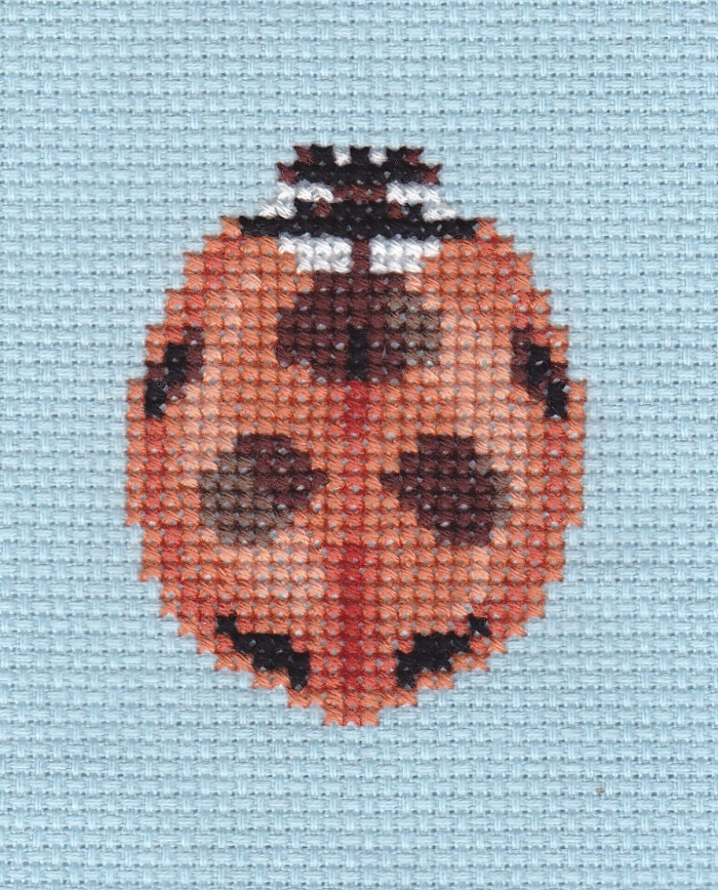 Ladybug counted crossstitch design Etsy