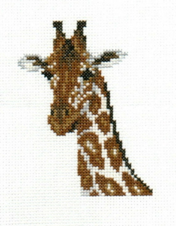 Giraffe counted crossstitch chart Etsy
