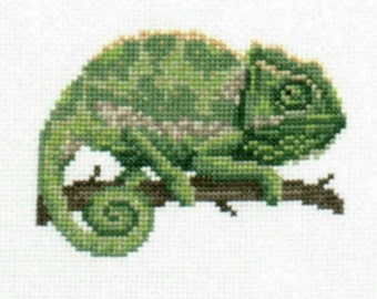 Chameleon Kreuzstichvorlage