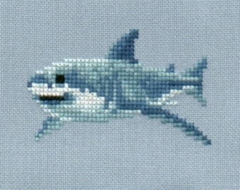 Great White Shark 1 cross stitch chart