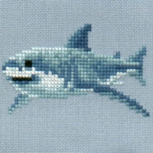 Great White Shark 1 cross stitch chart