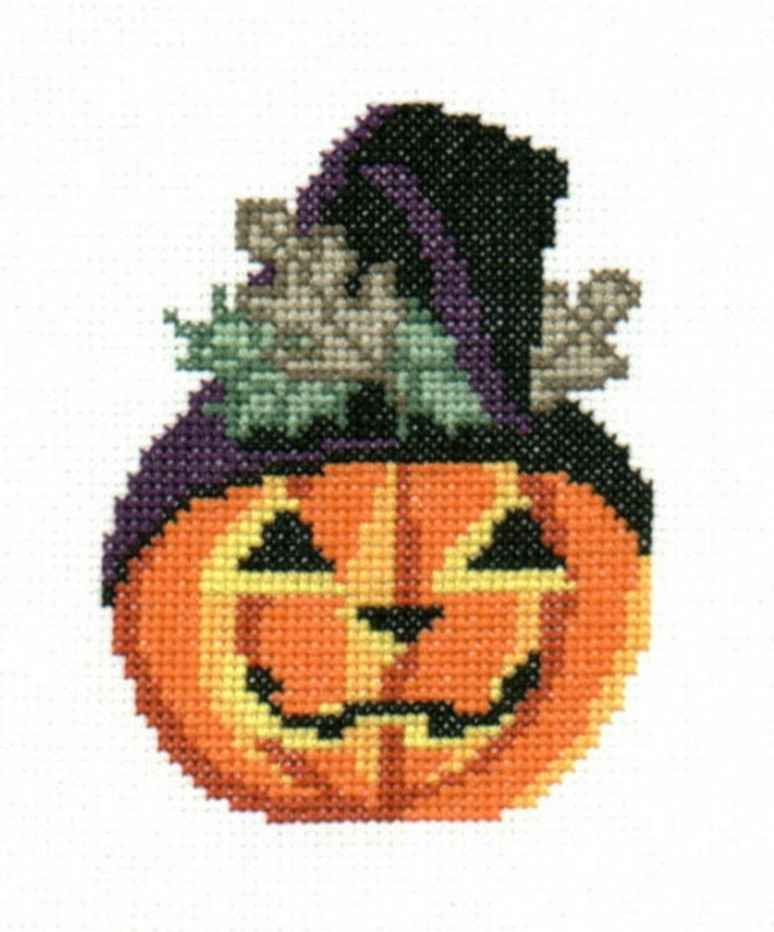 Pumpkin trio cross stitch pattern  daily cross stitch