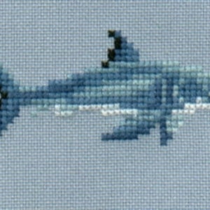 Great White Shark 4 cross stitch chart