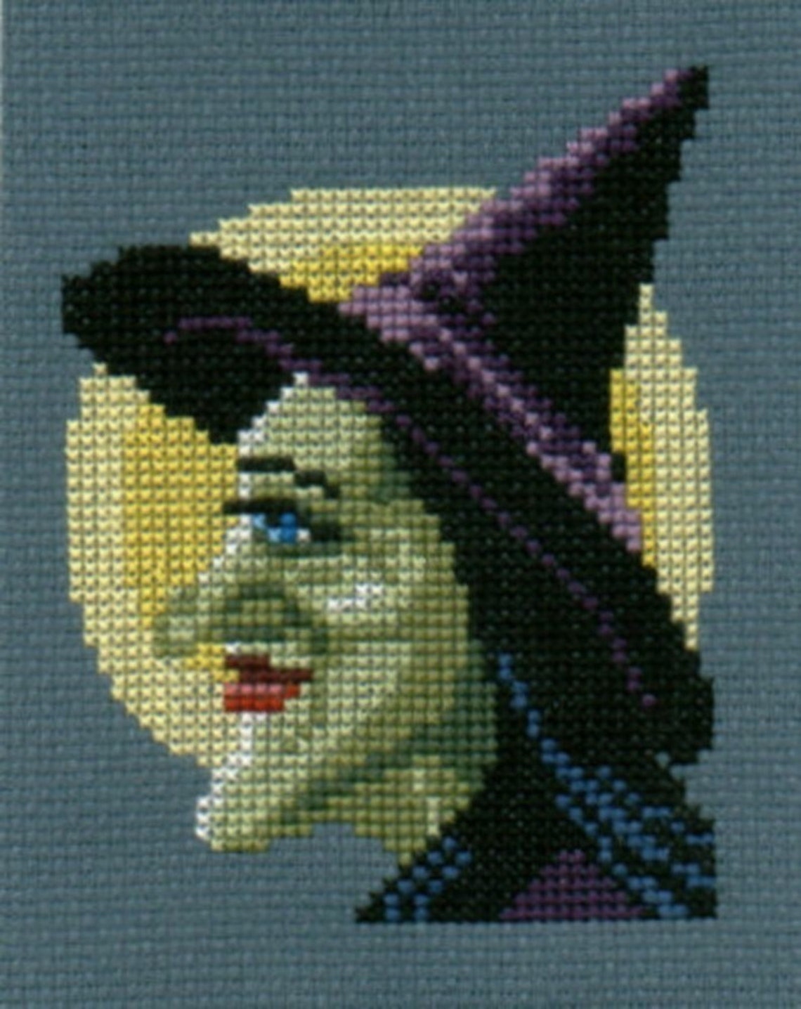 Halloween Witch Counted Cross-stitch Chart - Etsy