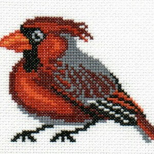 Cardinal counted cross-stitch design