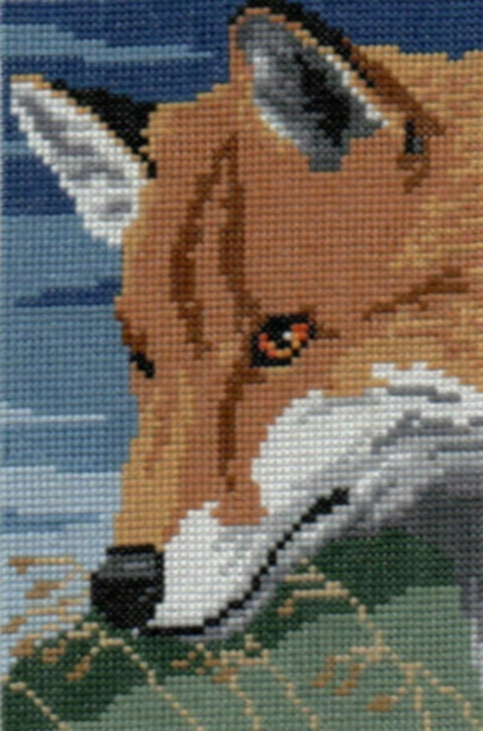 Red Fox counted cross-stitch chart | Etsy