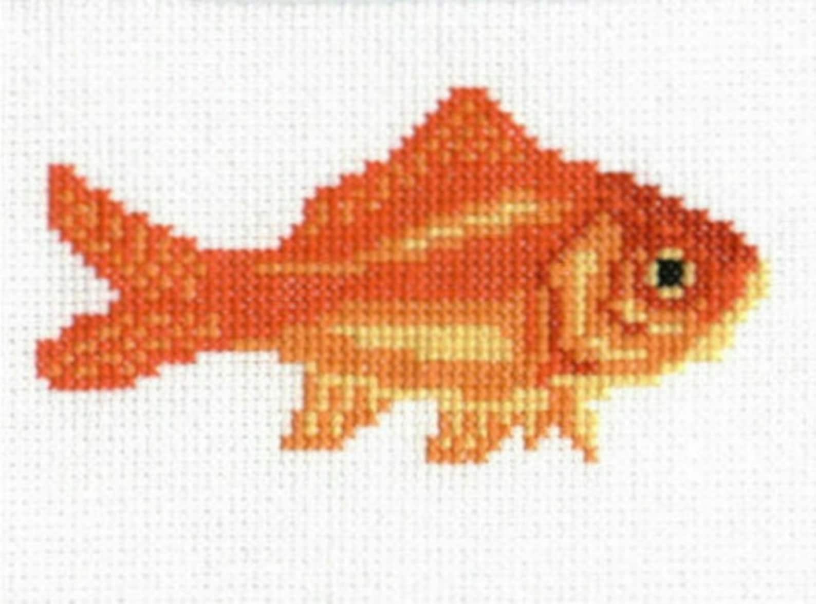 Goldfish Counted Crossstitch Chart Etsy