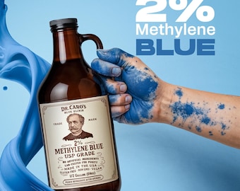 2% Methylene Blue (USP) - Pharmaceutical Grade Solution - High Strength