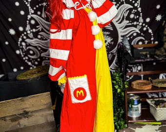 Disfraz de payaso misterioso, ajustable y unisex, estilo Clowncore