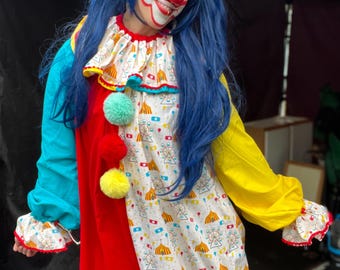 Mystery Clown Suit, Adjustable Unisex Costume, Clowncore