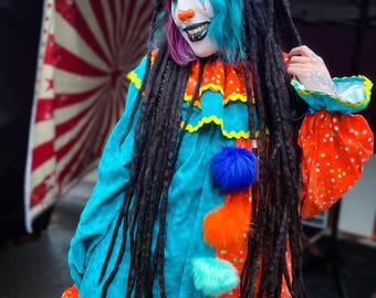 Mystery Clown Suit, Adjustable Unisex Costume, Clowncore Outfit, Made to Order
