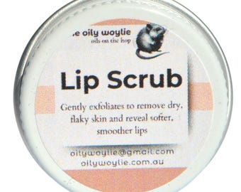 Exfoliante labial natural: suave exfoliante de azúcar para unos labios suaves y tersos / Hecho a mano en Australia