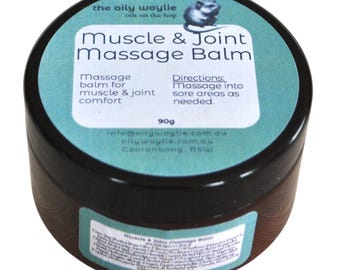 Bálsamo de masaje para músculos y articulaciones / Bálsamo botánico para músculos cansados / Cuidado corporal natural