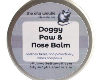 Bálsamo para Patas e Nariz de Cães – Hidratação Natural para Patas Secas e Narizes Rachados | Cuidados Caninos Artesanais
