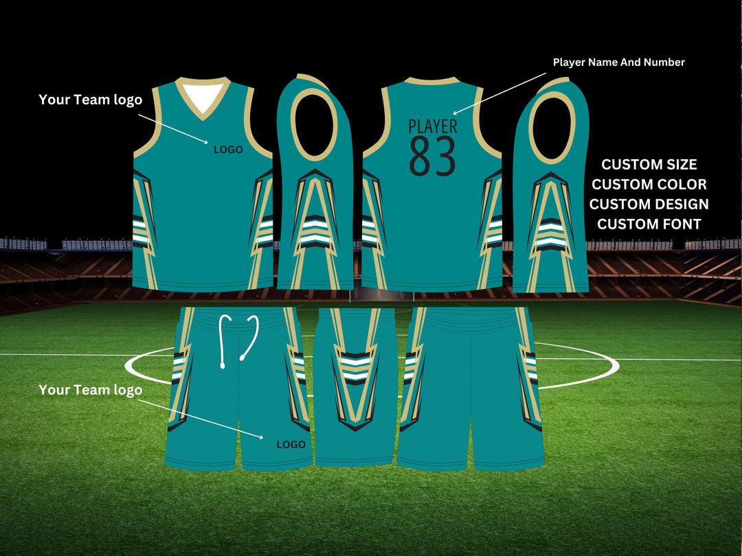 Personalized Soccer Football Kit Custom Name & Number Jersey Set Unique ...