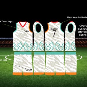 Personalized Soccer Football Kit Custom Name & Number  Jersey  set Unique Sports Apparel Perfect Gift for Soccer Fans soccer uniform