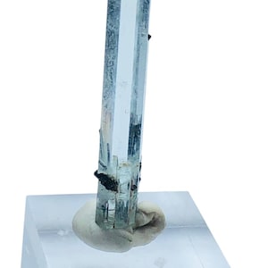 Aquamarine crystal with black tourmaline inclusion - 4.70 Gram - from shigar mine Pakistan