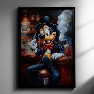 Renaissance Style Oil Painting of Goofy Wall Art | Instant Digital Download Prints, Printable Disney Artwork