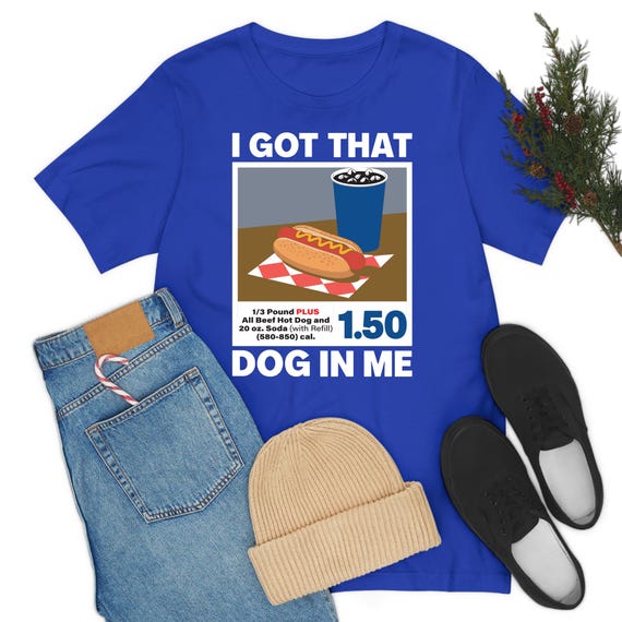 Camiseta divertida con meme de perrito caliente 