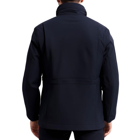 Mens Classic M-65 Field Jackets Navy Blue Hip-length Large