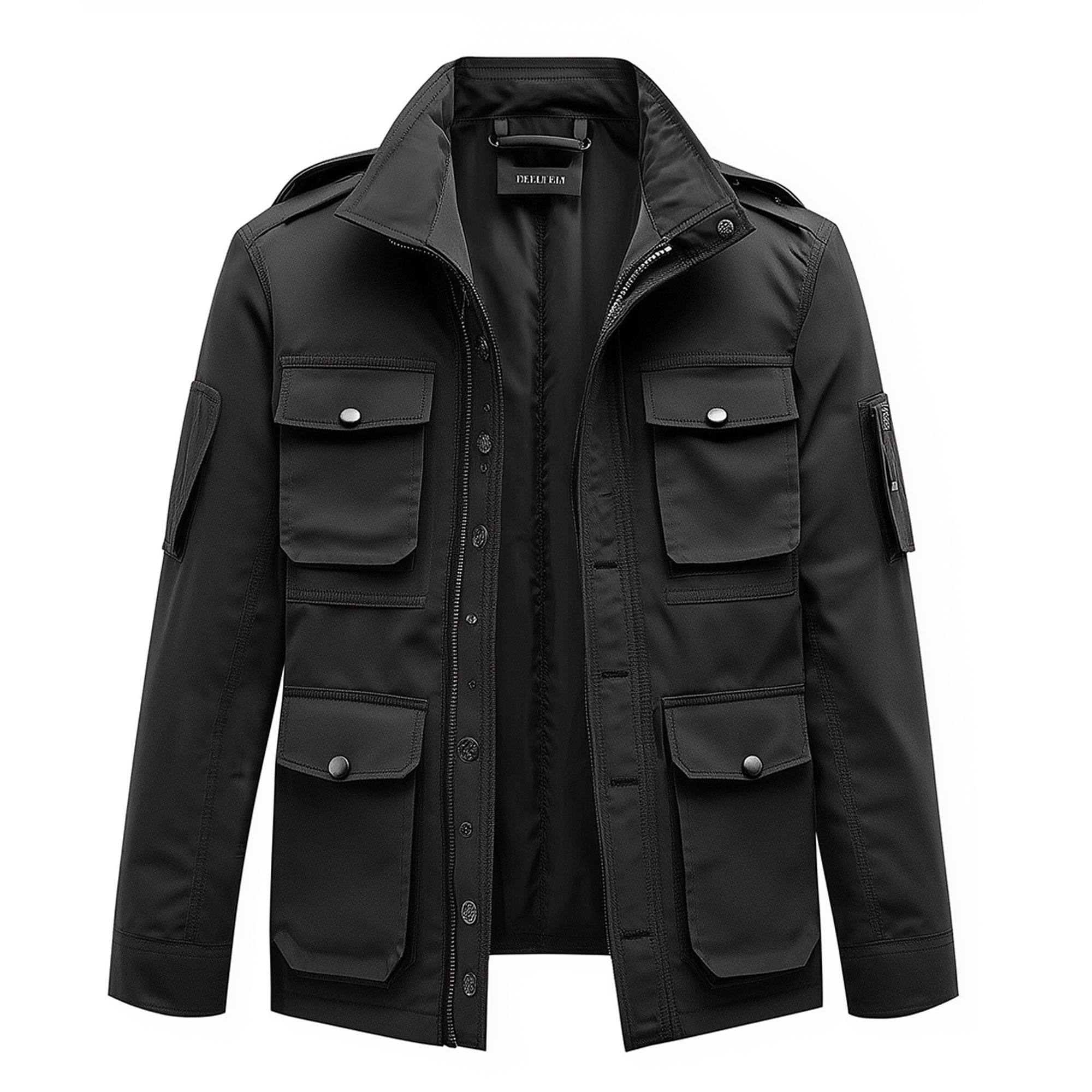 希少✨DCPPI イタリア製　4ポケット　ブルゾン　M65 ミリタリー　美品　黒 米軍 US Army TRU-SPEC M-65 ブラック フィールド ジャケット ブルゾン