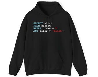 Grappige programmeur SQL Query Geek Database Coding Hoodie voor mannen en vrouwen