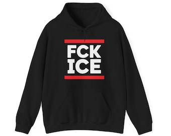 Sweat à capuche anti-glace Fck Ice Protect Immigrants pour hommes et femmes