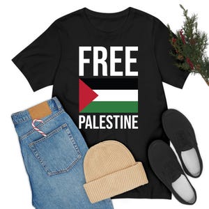 Free Palestine The Palestinian Flag Free Gaza T-shirt Men Women Travelers