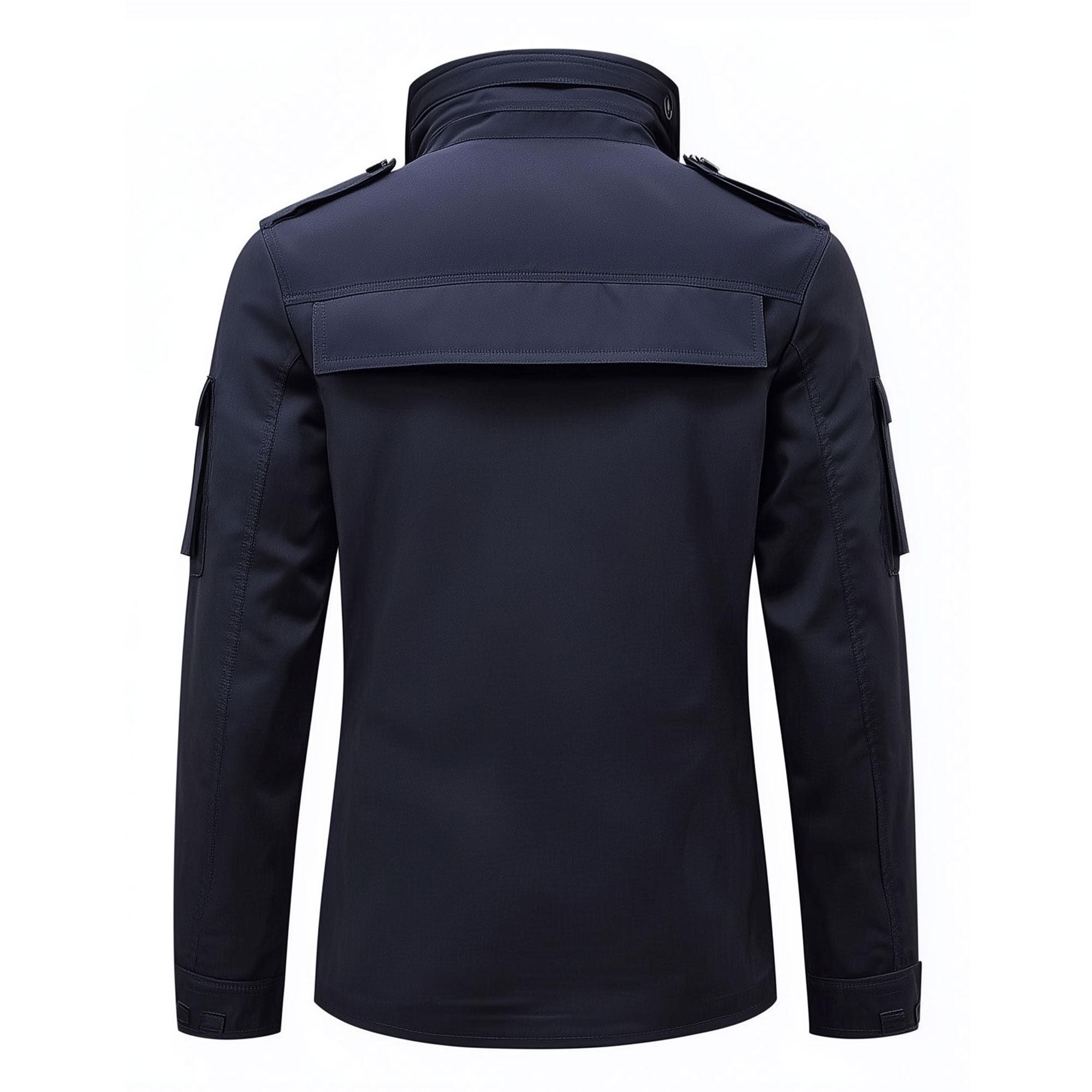 Mens Classic M-65 Field Jackets Deep Navy Hip-length Large