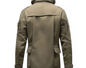 Mens Classic M-65 Field Jackets Military Hip-length Large Exterior