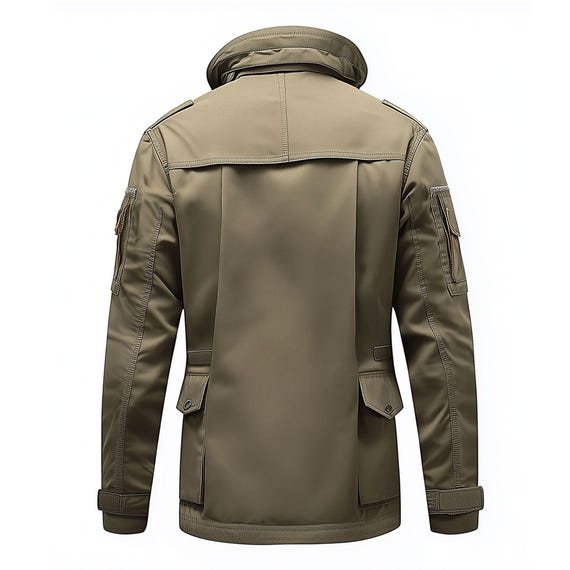 Mens Classic M-65 Field Jackets Military Hip-length Large Exterior