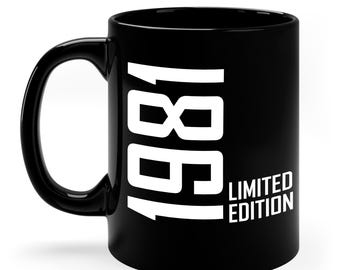 45th Birthday 45 Years 1981 Gift Coffee Mug For Man Woman