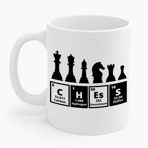 Funny Chess Set Pieces Periodic Table Board Game Player Gift Coffee Mug for  Men Women - Etsy