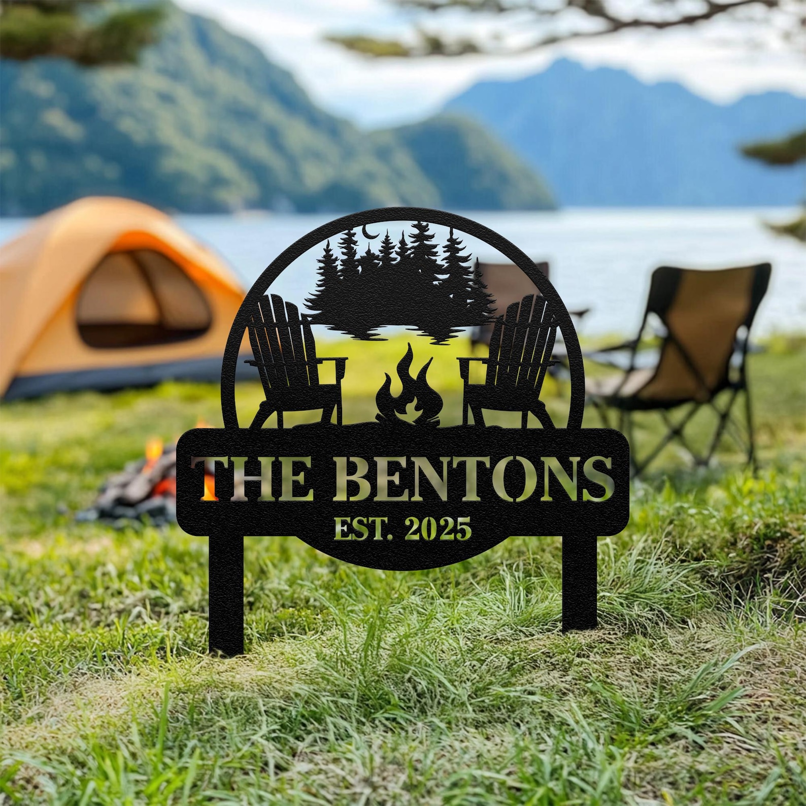 Custom Camping Sign
