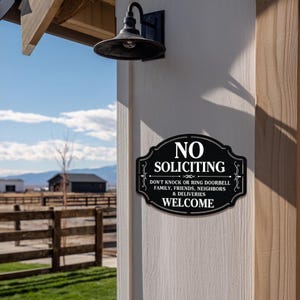No Soliciting Yard Sign, Metal House Sign, No Soliciting Sign for Home Decor, Funny Metal Yard Stake, Outdoor Decoration, Housewarming Gifts
