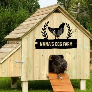 Personalized Chicken Coop Metal Name Sign,Rabbit,Duck,Chicken coop Wall Art,Custom Chicken Metal Sign,Farm house Decor,Farm Decor,Barn Decor