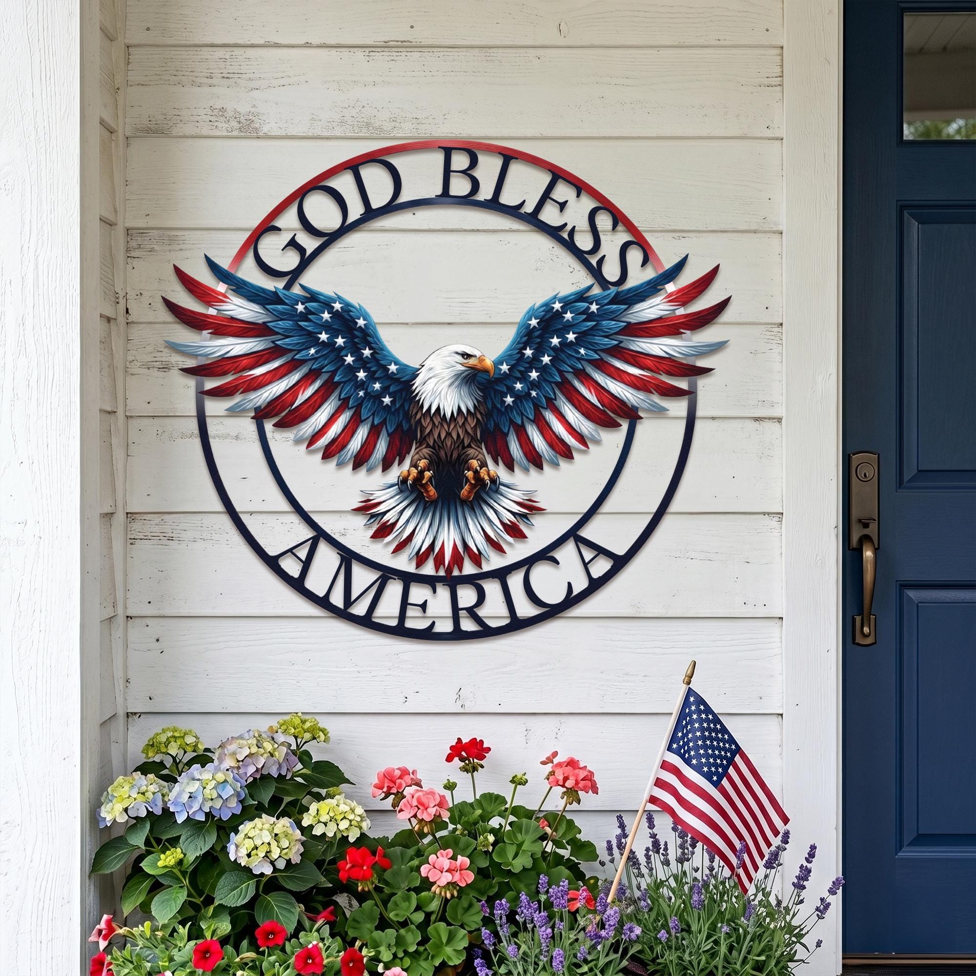 God Bless Usa Signs - Etsy
