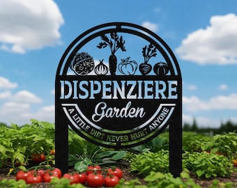 Custom Vegetable Garden Sign, Metal Vegetable Stand Signs, Custom Metal Garden Sign, Custom Metal Sign for Garden Decoration, Gardeners Gift