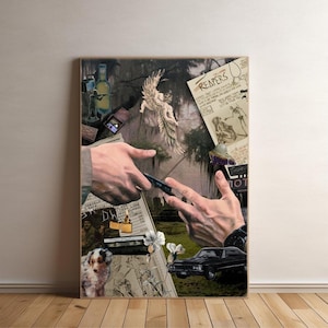 Supernatural Collage Style Tv Show Poster Wall Art Decor Film Poster Destiel