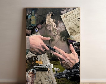 Supernatural Collage Style Tv Show Poster Wall Art Decor Film Poster Destiel