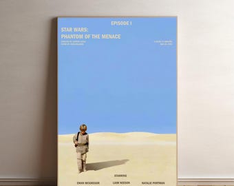 Star Wars Episode I - The Phantom Menace Movie Poster Wall Art Decor Film Poster Collectibles