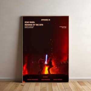 Star Wars Episode III - Revenge of the Sith Movie Poster Wall Art Decor Film Poster Collectibles