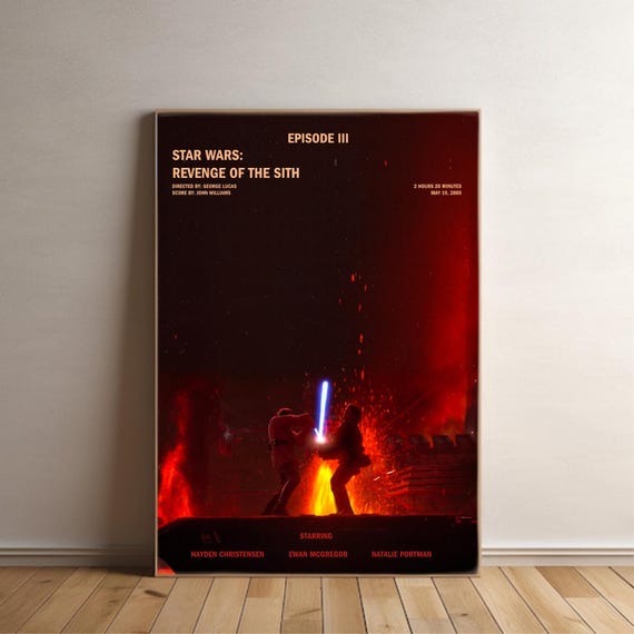 Star Wars Episode III - Revenge of the Sith Movie Poster Wall Art