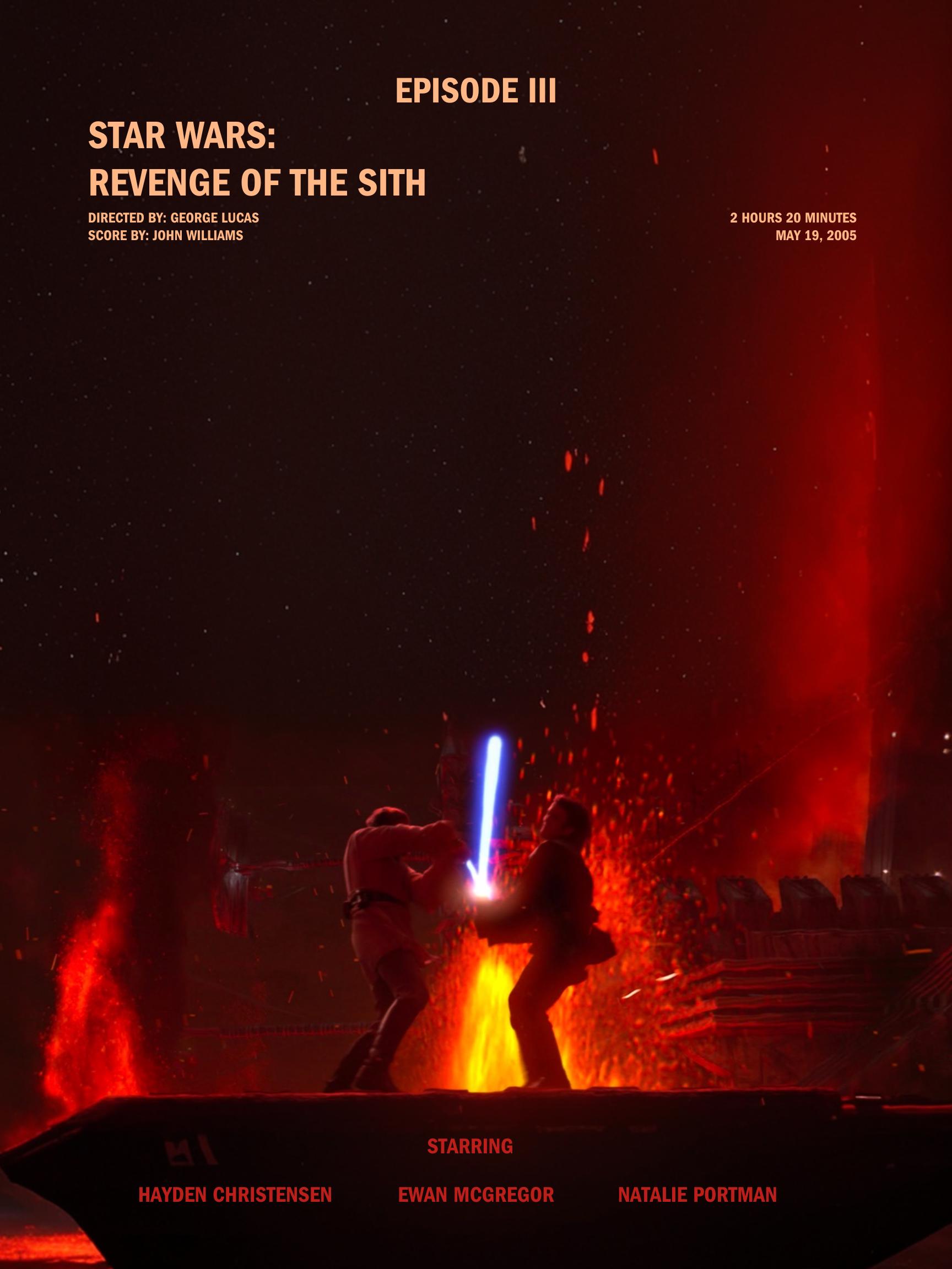 Star Wars Episode III - Revenge of the Sith Movie Poster Wall Art
