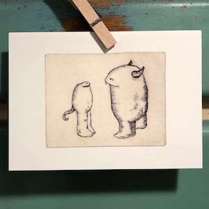 Carta 5" x 7" con busta, Titolo: "Ti vedo"