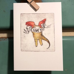 Carta 5" x 7" con busta, Titolo: "Ti amo"