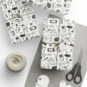 Gaming Themed Wrapping Paper
