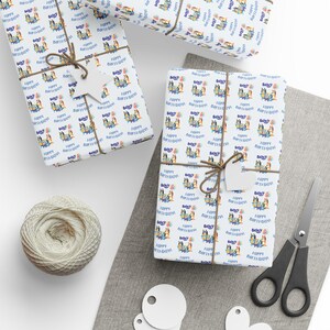 Bluey Wrapping Paper, Birthday Wrapping Paper, Kids Wrapping Paper, Themed Gift Wrap, Custom Gift Wrap, Gift Wrap, Wrapping Paper