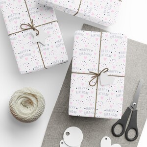 Papel de regalo de cumpleaños, papel de regalo, papel de regalo para cumpleaños, regalos para niños y adultos, feliz cumpleaños, papel de regalo de feliz cumpleaños